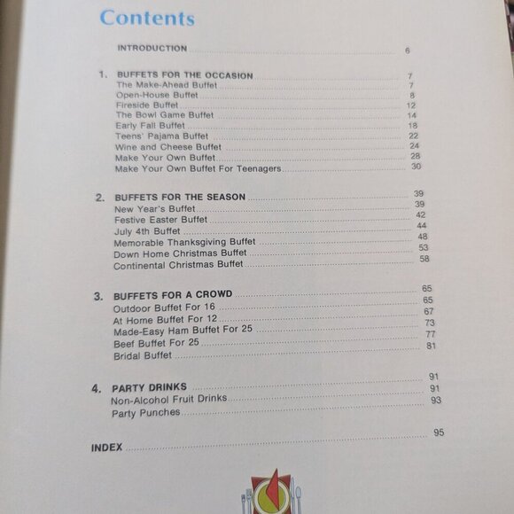 VINTAGE Family Circle Buffet Entertaining Cookbook 1978 EUC - Picture 4 of 4